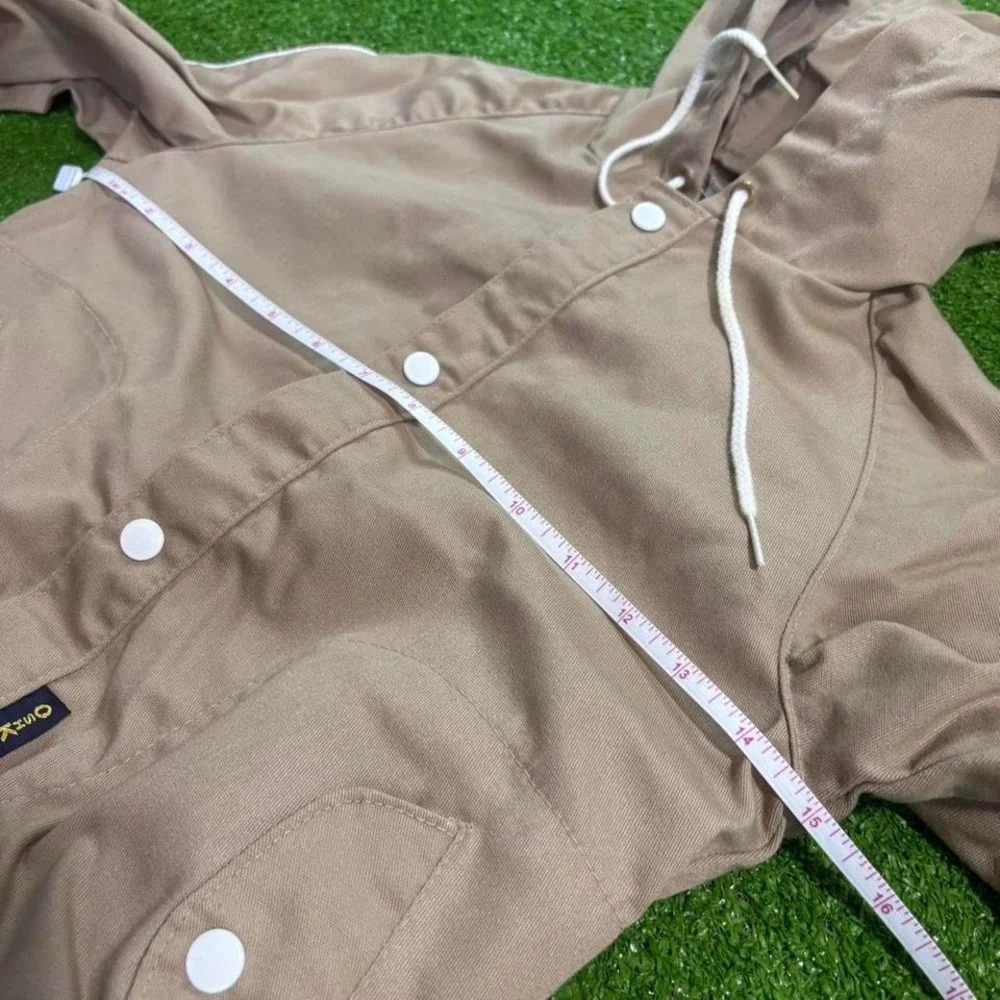 Vintage 70s Oshkosh Boys‎ Size 7 Bomber Style Botton Up Hooded Jacket
